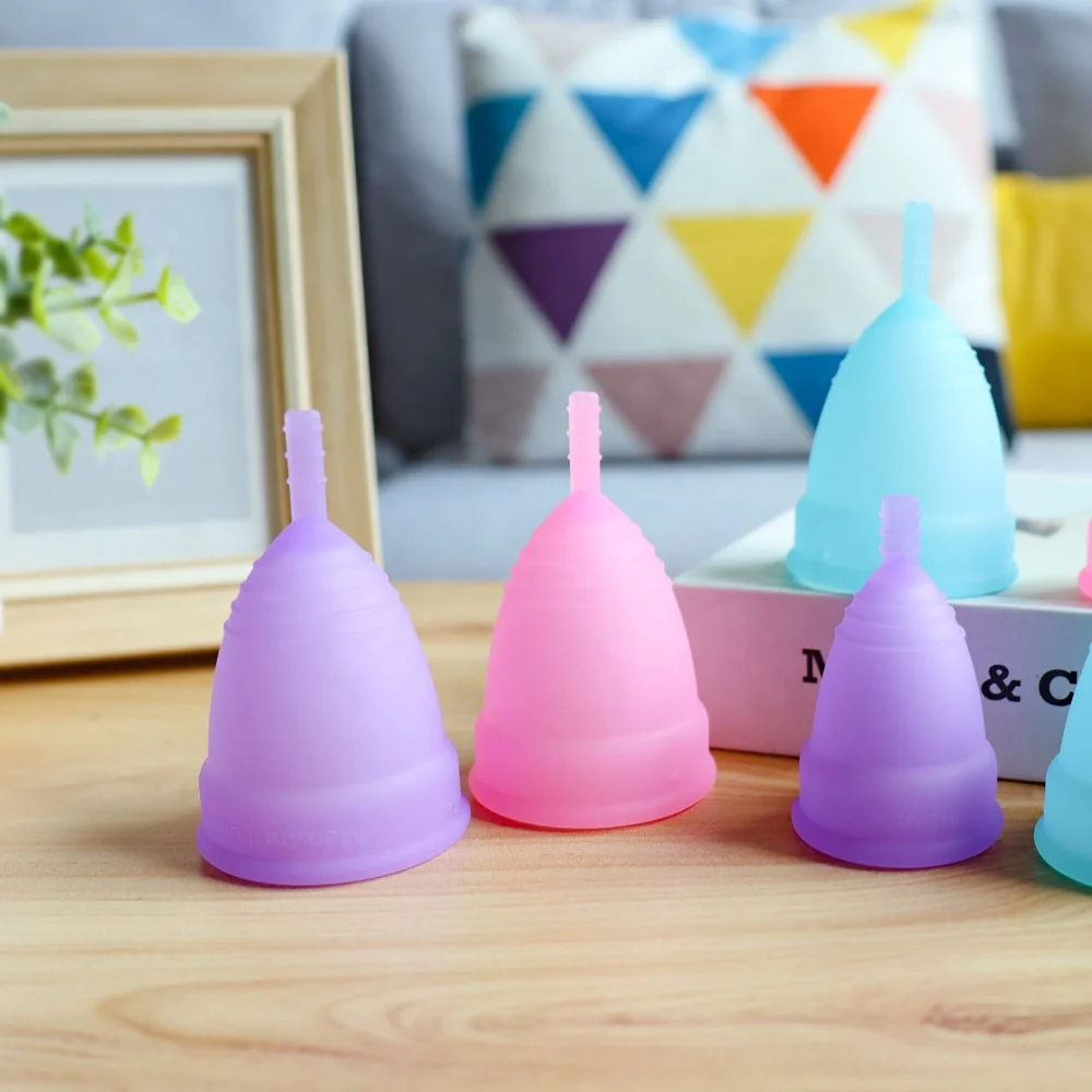 Products Below 1 Dollar Reusable Wholesale 100%  Silicone Menstrual Cup Sterilizers Menstrual Cups