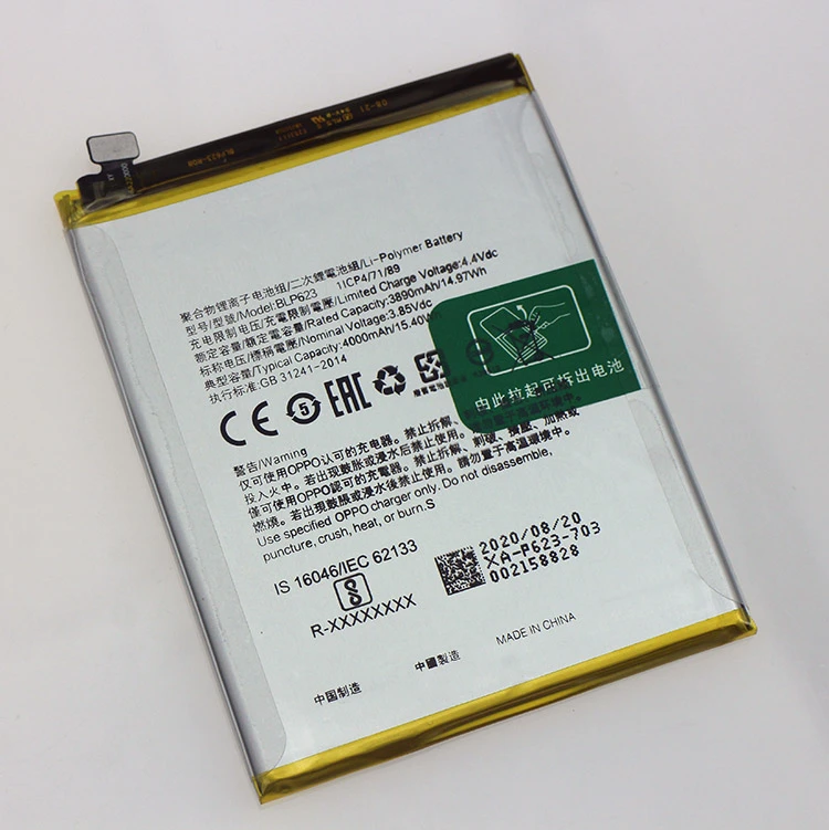 High Quality Control Battery BLP623 CPH1611 F3 PLUS Reno 4 Pro 5g For OPPO
