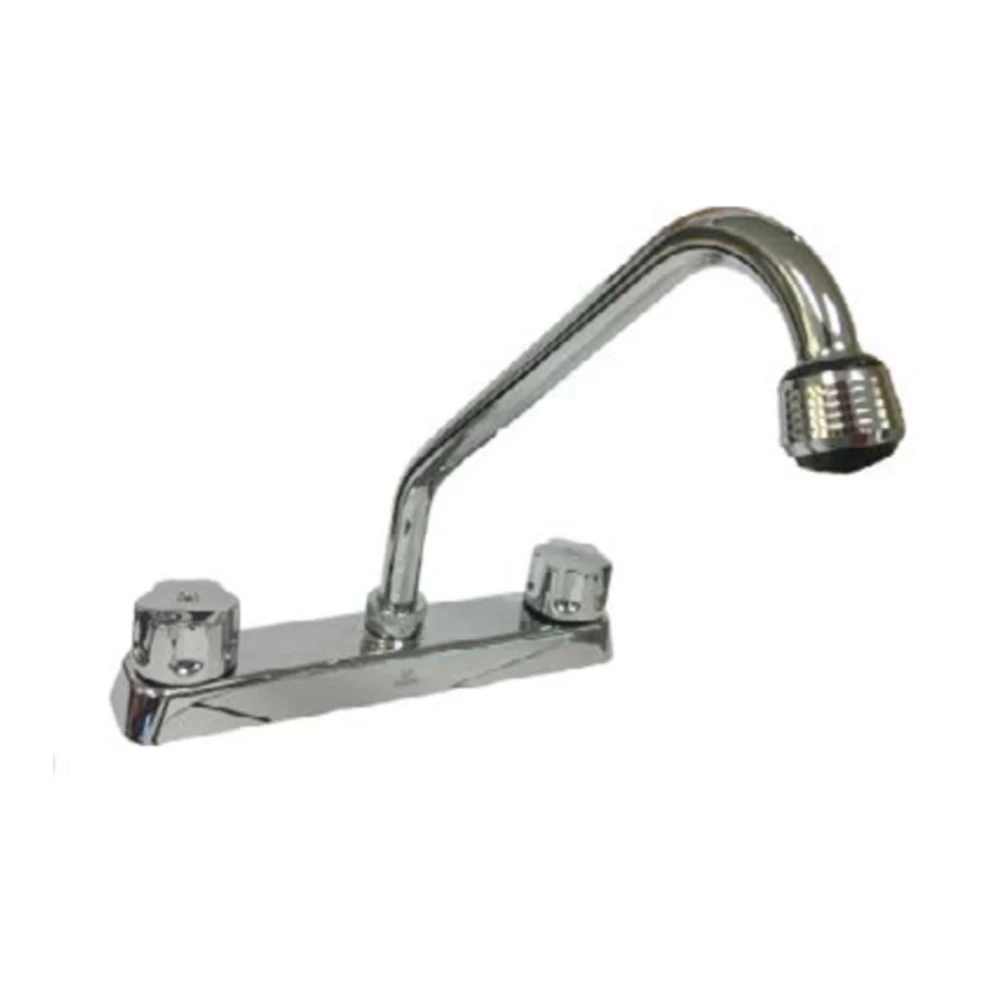 New Design Dual handle Brass hot cold water mixer tap kitchen sink faucet  Fashion 8 Inch Kitchen Water Tap sink tap
