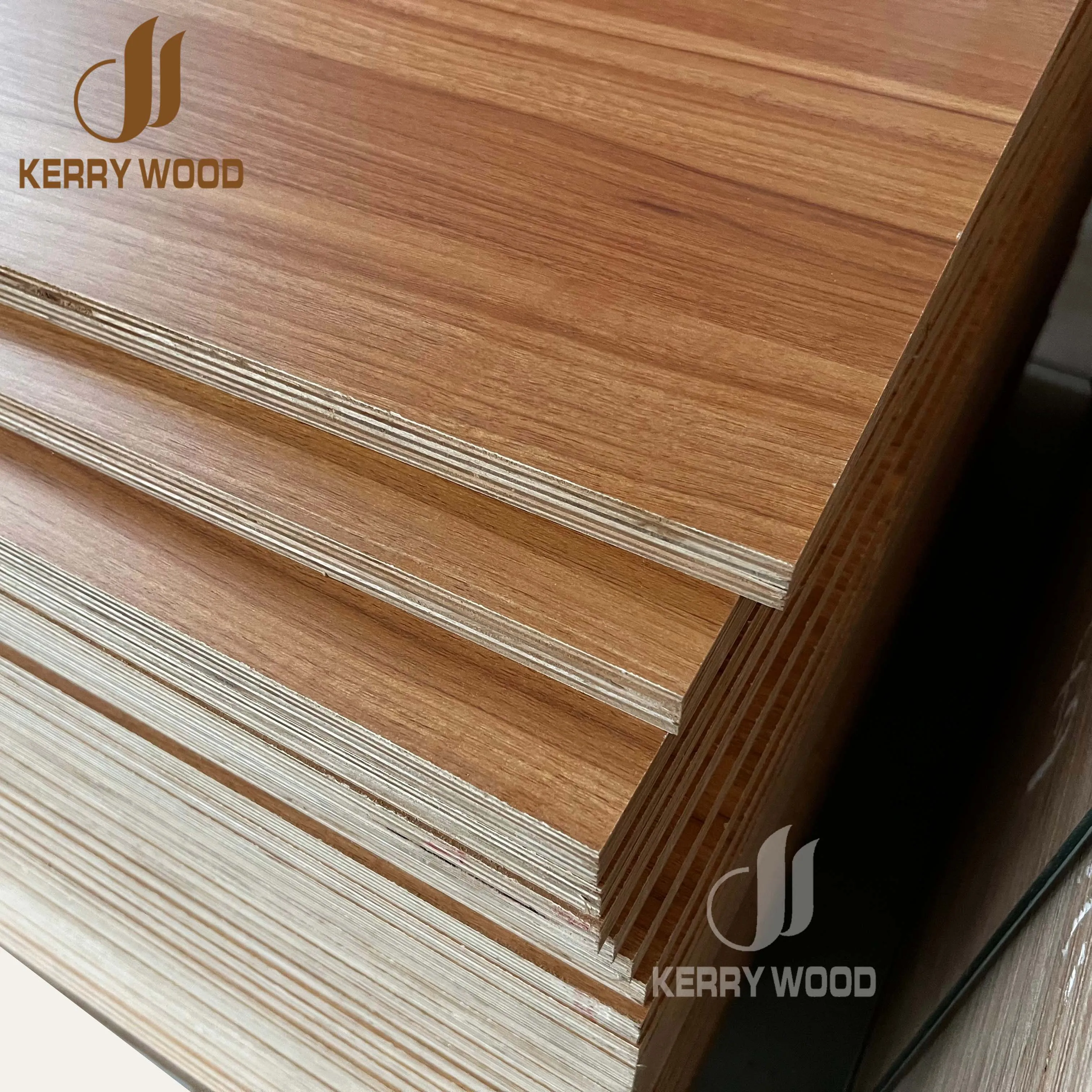 Wholesale Customization Morden Style Board for Wood Door Plywood Sheet 4x8 5/9/18/25mm Hardwood Multilayer solid board