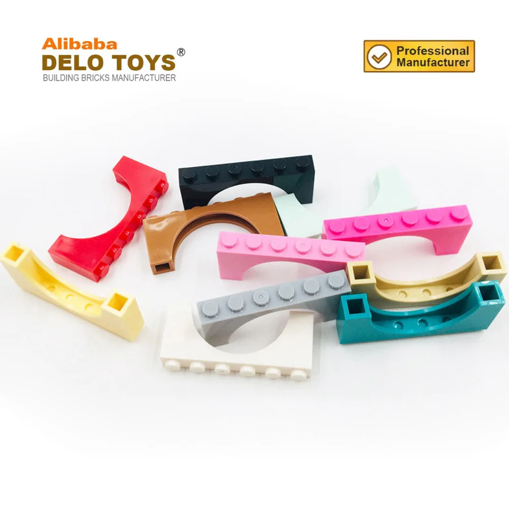 DIY bulk building blocks ABS material Arch 1 x 6 x 2 plastic toys bricks 15254 12939 (NO.3307)