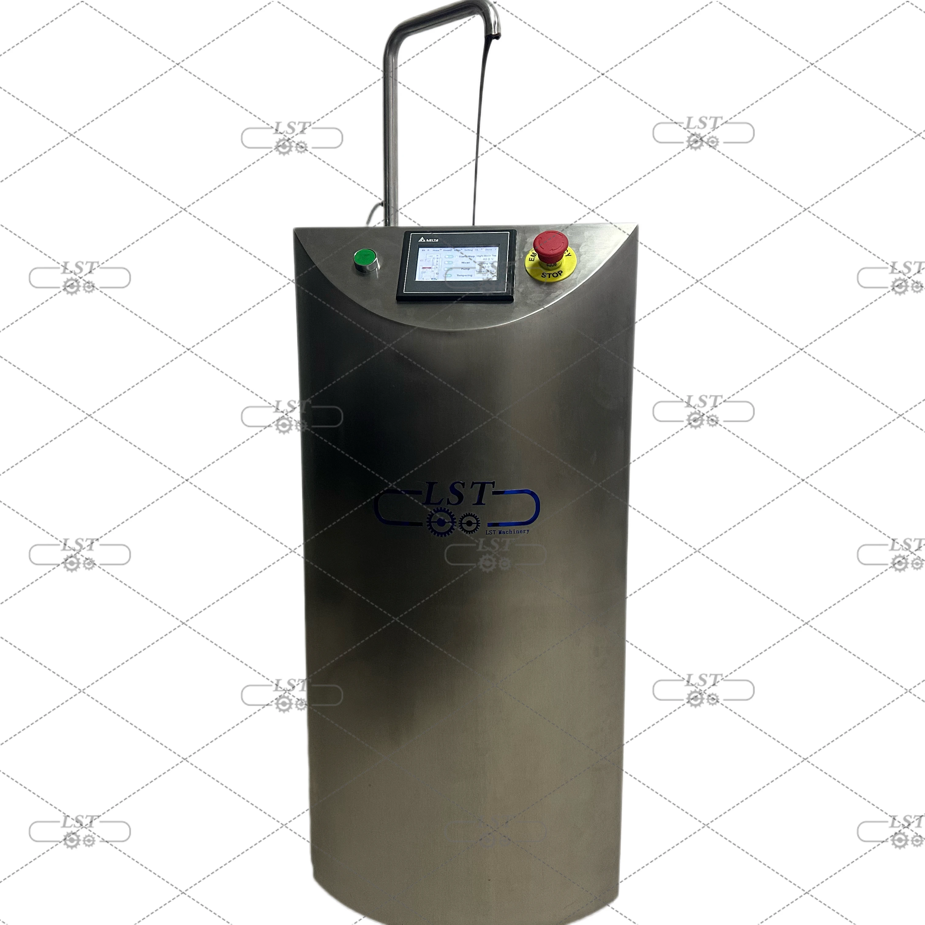 LST small  batch tempering machine 10/25/60/100L  high quality  chocolate tempering machine with customize dosing plate for sale