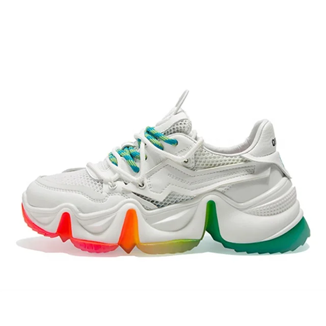 Новинка, стильная короткая и толстая спортивная обувь, женская спортивная обувь