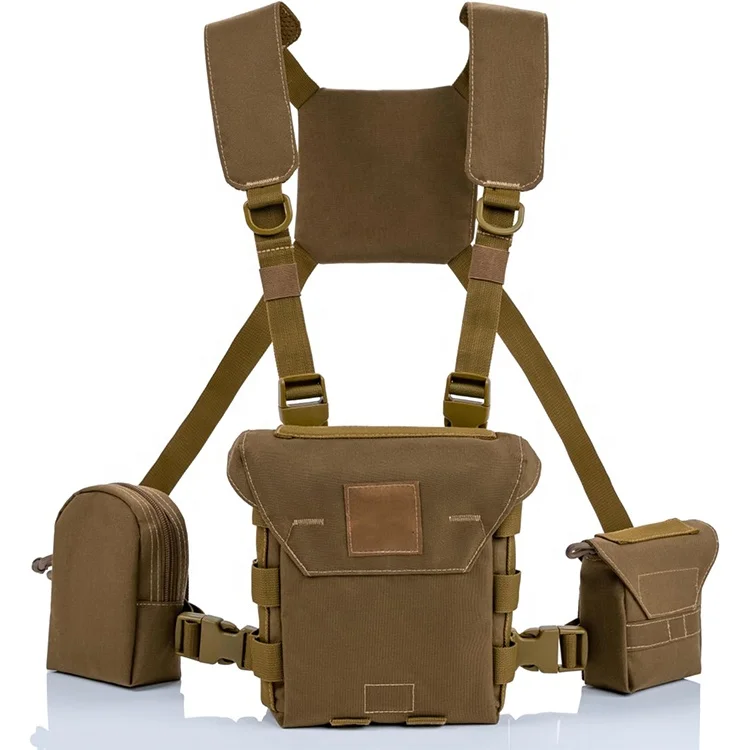 Hunting Gear Manufacturer Man Gift Chest Rig Pack  Coyote Color Binocular Harness For Hunting