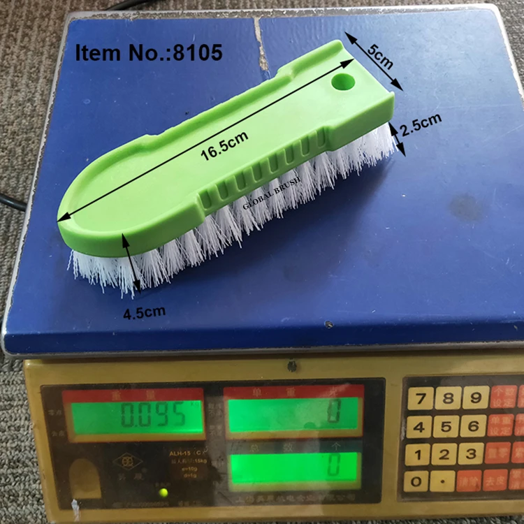 HQ8105 home cleaning plastic color clothes brush comfort grip & flexible stiff bristles