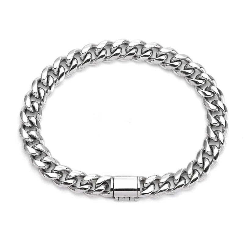 304L Stainless Steel Jewelry Wholesale drop shipping for gift HipHop Cuban Chain 14K Gold plated budget price necklace