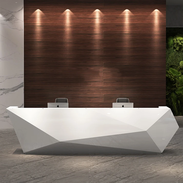 Hot selling wholesale good quality front desk modern style reception gym luxurious reception desk wholesale factory supply