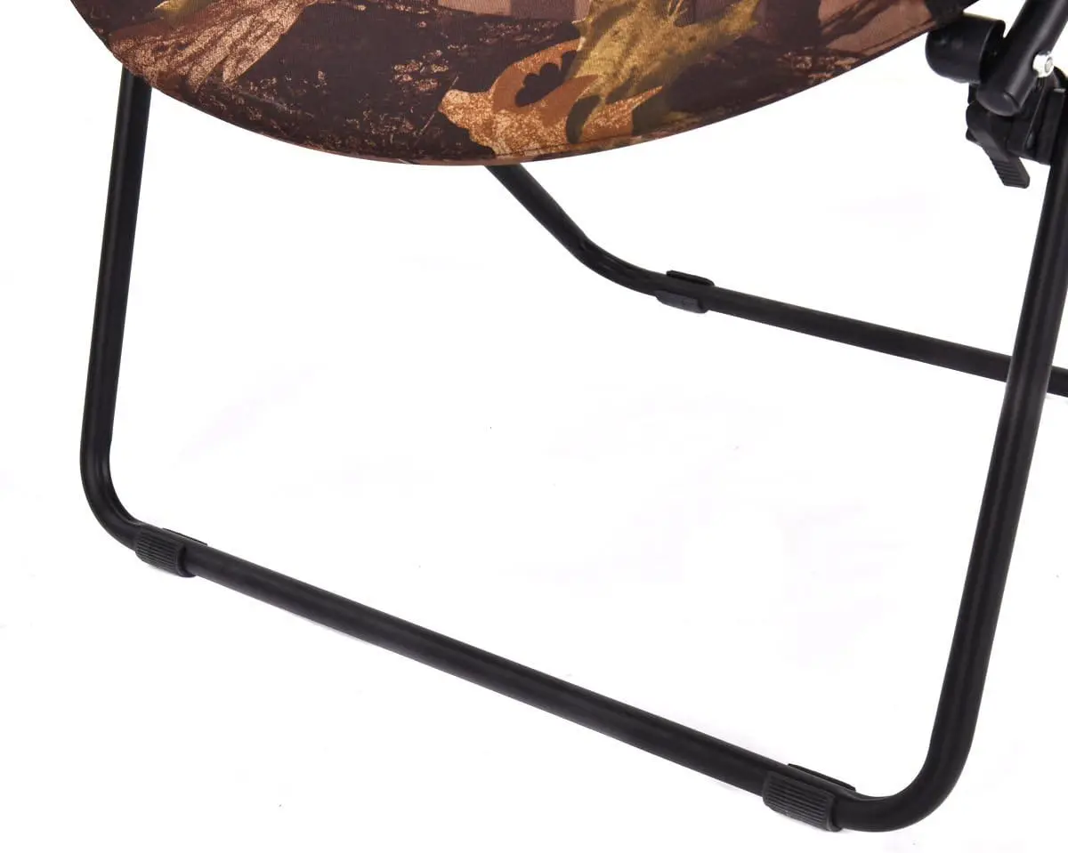 Garden Outdoor Gray Spider Web Folding  Round Bungee Chair Folding Moon Chair