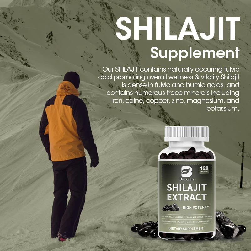 Beworths Immune Boost Organic Shilajit Resin Pure Himalayan Softgel Capsule