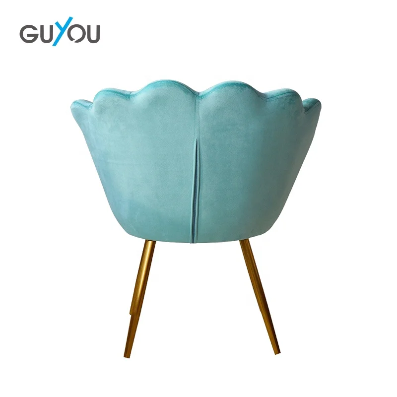 GUYOU funiture modern classic luxury comfortable shell green velvet accent chairs and sofa