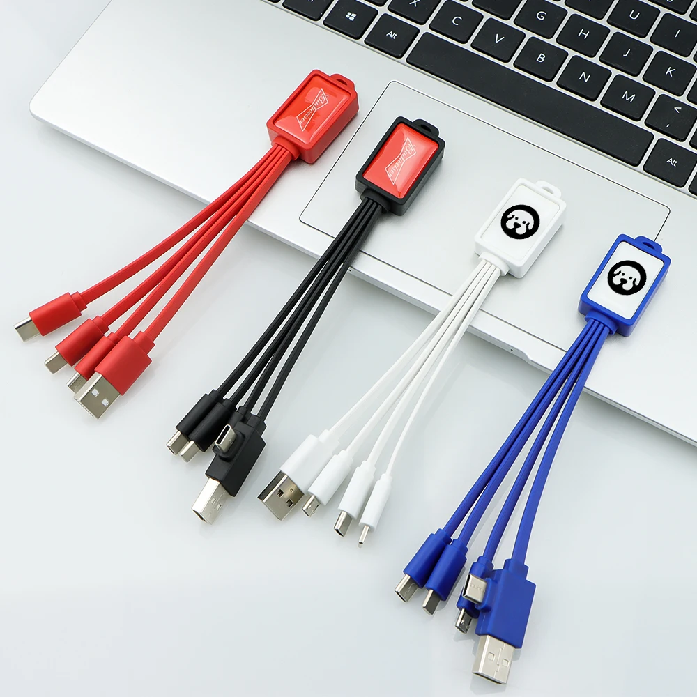 Рекламный Usb-гаджет для бизнеса 5 В/2А многофункциональный зарядный Usb-кабель 3 в 1 мужчин и женщин подарочные товары