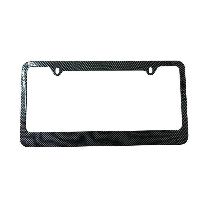 Custom American Standard  Car Accessories  Real Carbon Fiber License Plate Frame