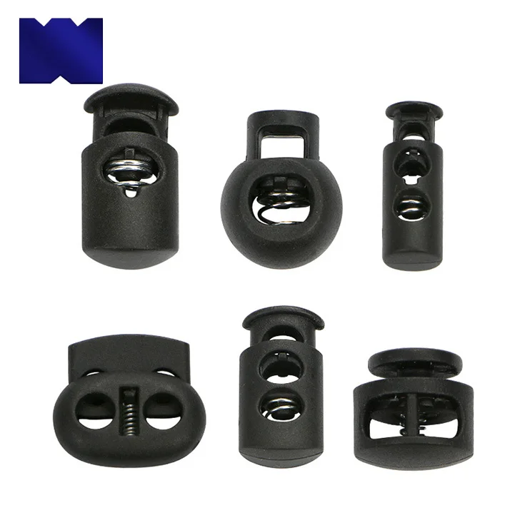 Hot Selling Fashion High Quality Single And Double Holes Plastic Cord Lock Stopper For Garment