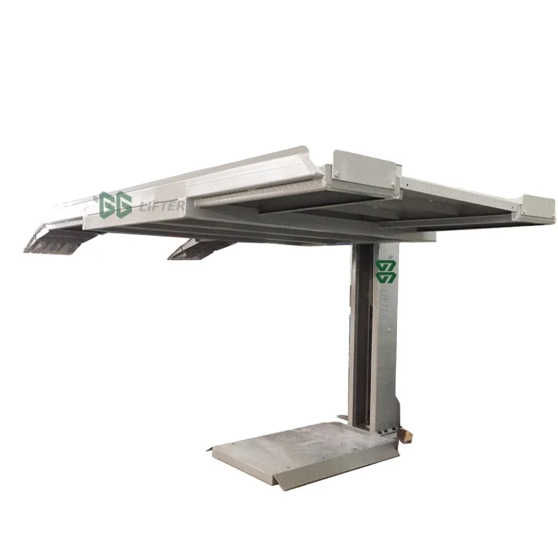 Hydraulic Single Post Lift for Efficient Car Parking Solutions, Motorized Control Car lift System for Workshop - GG Lifters