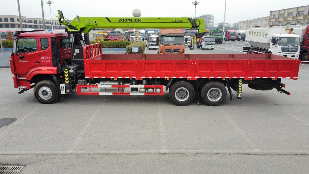 HOWO  6x4 Truck Mounted Crane  14 Ton Telescopic Knuckle Boom Crane Truck for Sale
