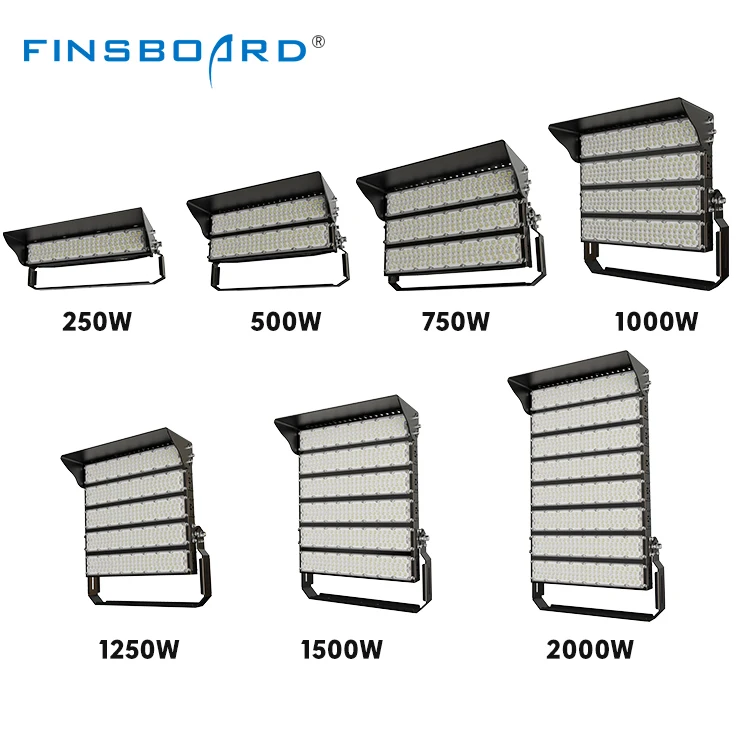Factory Directly Sale Ip65 Stadium Flood Light 250w 500w 750w 1000w 1250w 1500w 2000w Led High Mast Light