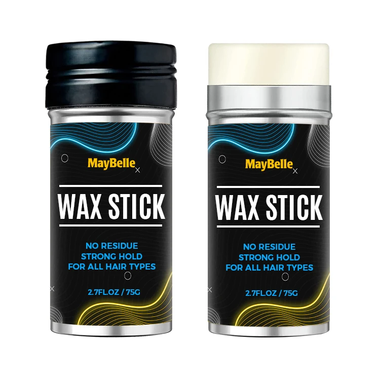 Factory Private Label Hair Smoothing Stick Sleek Polish with Edge Control Strong Hold Hair Wax Stick 2.7oz