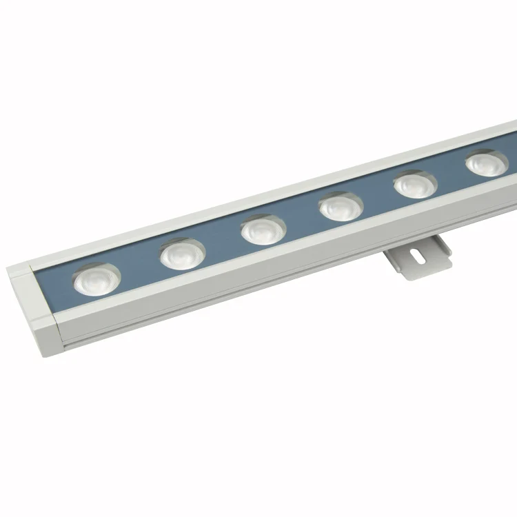 DMX512 Control RGB3in1 LED Linear Facade Wall Washer Light For Commercial Building And Landscape