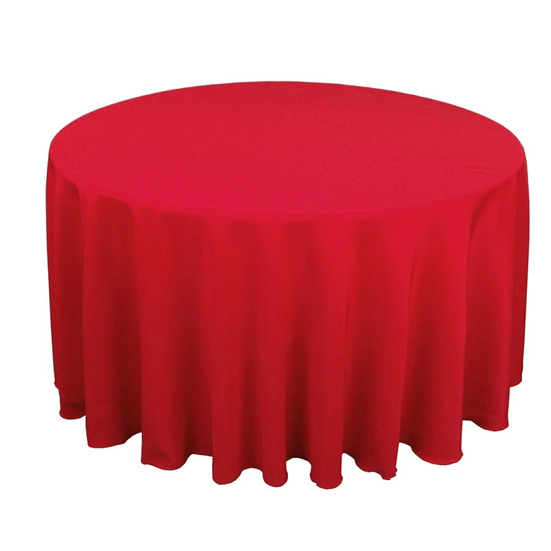 restaurant white plain polyester tablecloth green/grey/red home table linen manufacturer printed table cover
