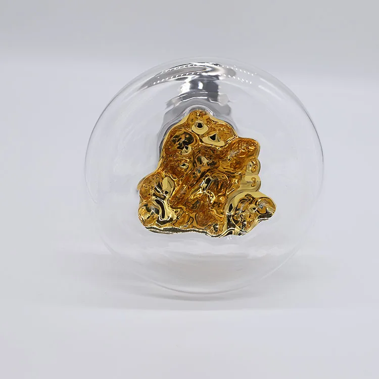 Высококачественный винный графин встроенный аэратор Gold Leaf Hill бессвинцовый Хрустальный прозрачный