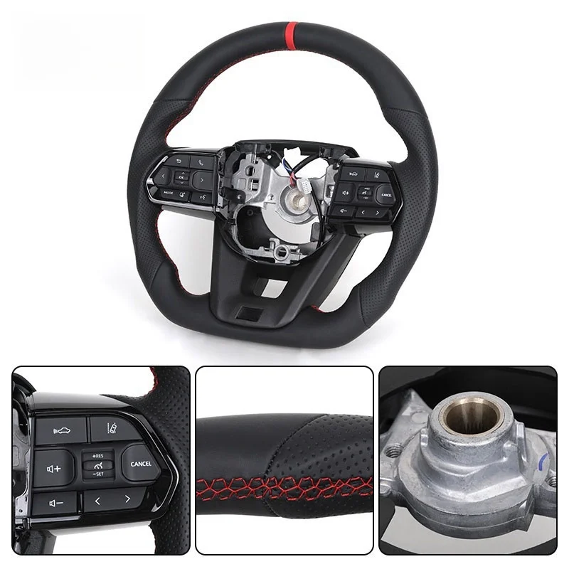 Для Toyota Landcruiser Land Cruiser LC200 LC300 Prado 120 150 200 LC79 LC70 LC76 FJ70 FJ79 FJ200 полностью кожаный руль