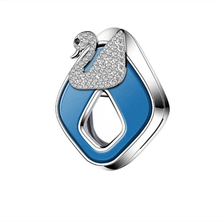 OEM Special Fashion Exquisite Arts Crafts Gift Texture Diamond Swan Design Fragrance Air Freshener Air Outlet For Car Use