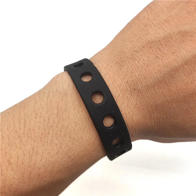18cm custom multicolor soft rubber silicone wristband colorful silicone bracelet with holes for wholesale Via DHL/Fedex