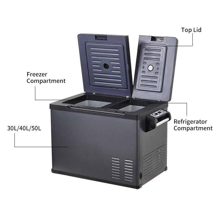 Custom 45W camping car refrigerator 50L portable freezer car refrigerator