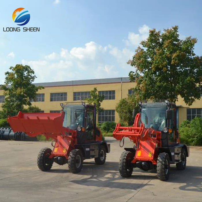 Small wheel loader, 1000kg laoder mini loader diesel  loader mini for hot sale