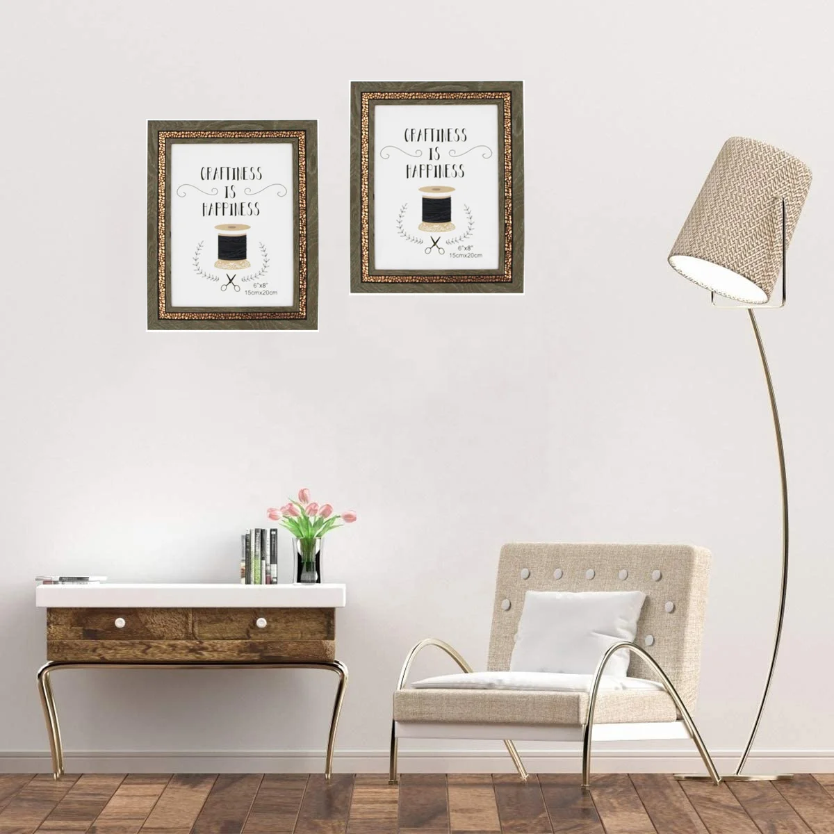 New Design 5x7 6x8 8x10  inches Retro Photo Frame Plastic Picture Frame For Home Decor