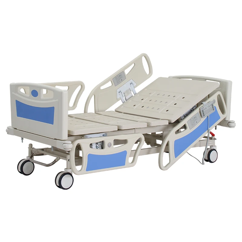 electric bed 5 function icu icu electric hospital bed medical equipment with cpr cardiac vascular function