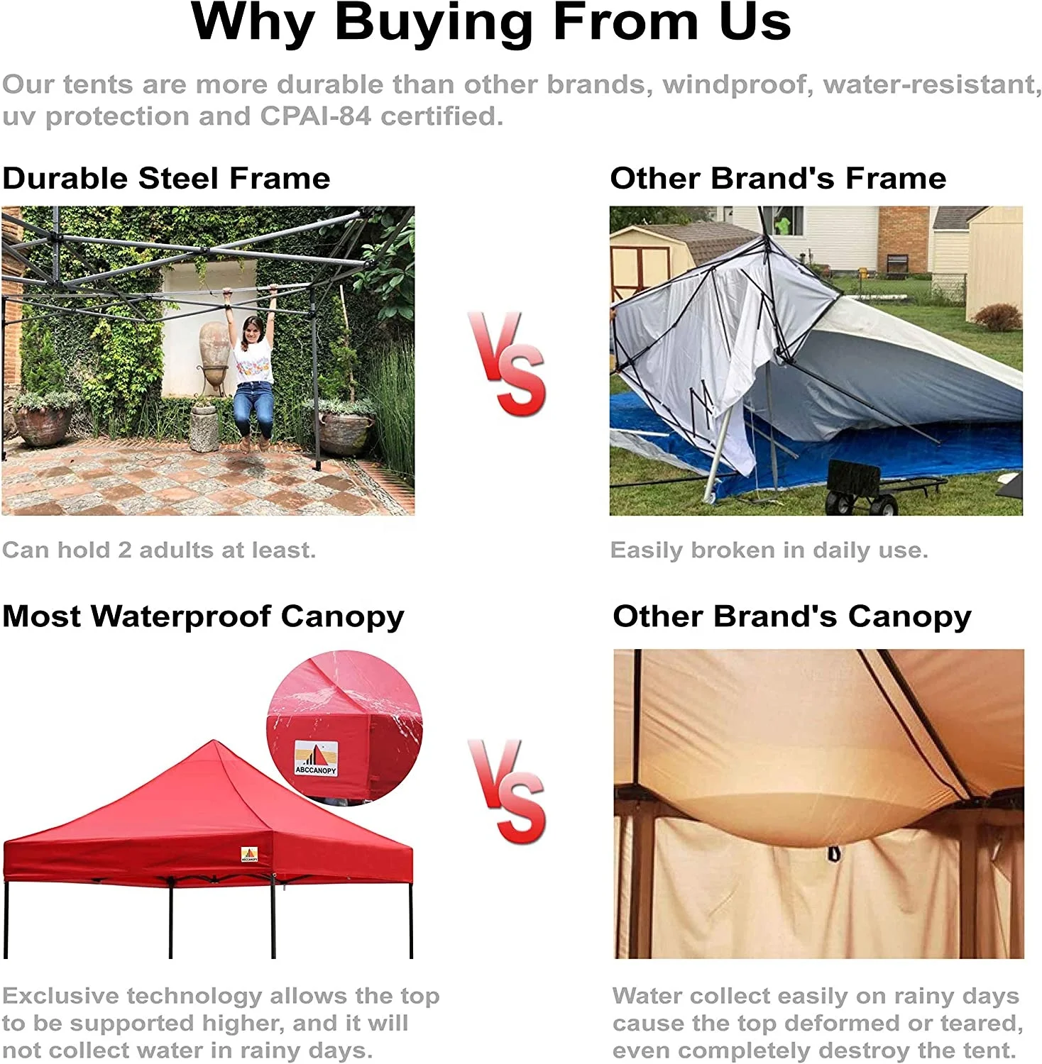 10 x10 Ez Up Canopy Tent Outdoor Party Folding Metal Gazebo Tent Portable Carry Bag Water Resistant Pop Up Tent