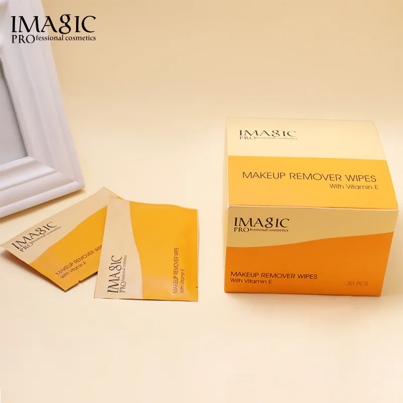 IMAGIC 30 Tablets Disposable Facial Cleaning Sheet Makeup Remover Wet Wipe Gentle Deep Cleansing Wipes