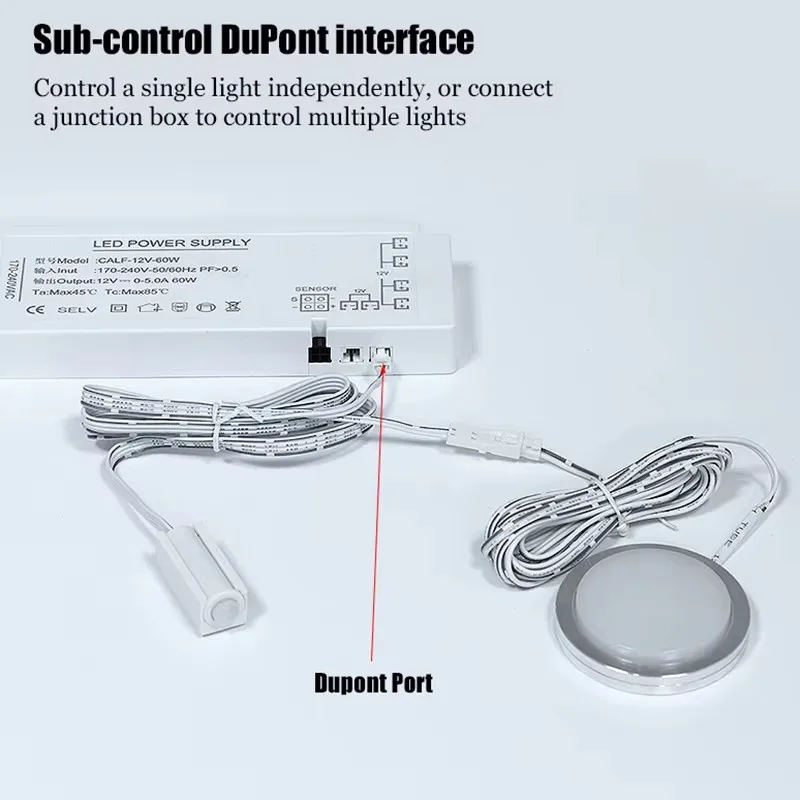 12V LED strip power supply cabinet light power supply 18/24/36/60/100W strip Light transformer DuPont Port Eu/us Plug