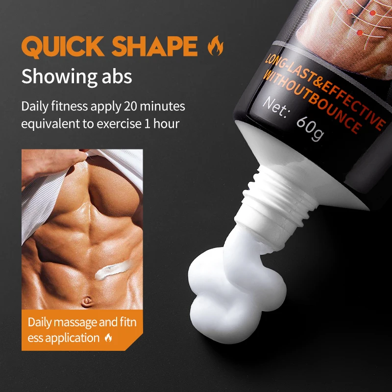 OEM SADOER Herbal Best Men Weight Loss Eight Pack Flat Tummy Cream Abdominal Muscles Belly Body Stomach Waist Slimming Cream