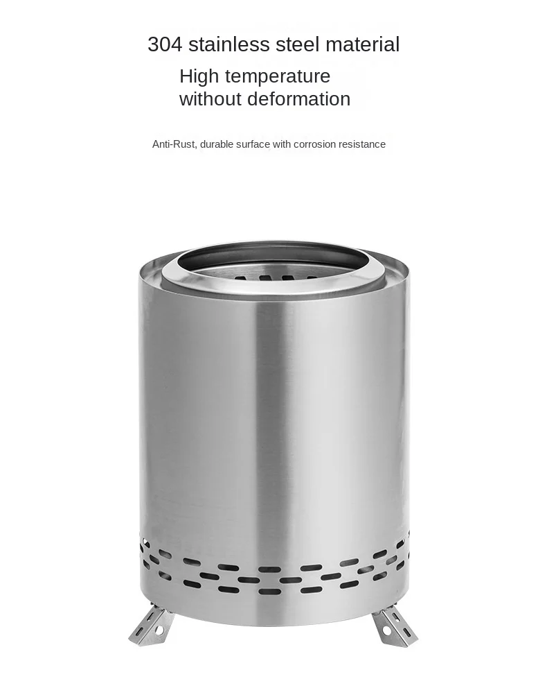 Outdoor wood stove picnic camping equipment outdoor heating stove travel barbecue stove bbq grill