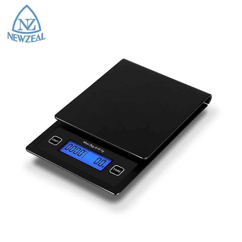 Бытовые цифровые капельные весы, 5 кг, пластиковые весы для кофе, кухонные весы с функцией таймера