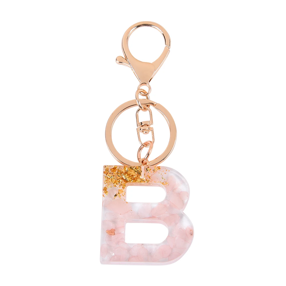 Custom girl resin letter keychain de letra inicial resina personalizados