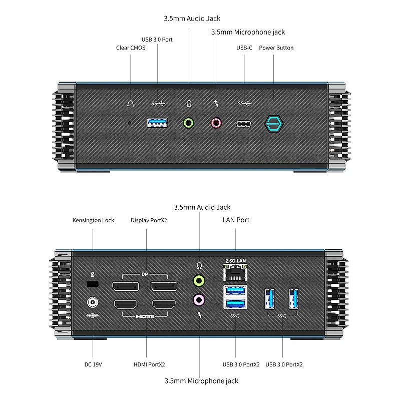 JOEGE HX90 AMD 9 5900HX 8 Cores Gaming Mini PC Computer Desktop  gaming computer  mini gaming pc