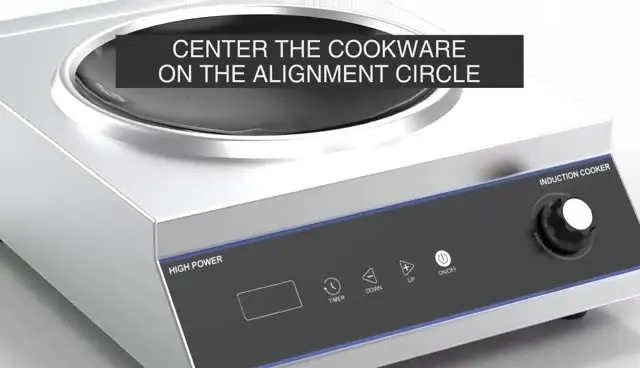 New Design 5000W High-Power Induction Cooker Single Burner Convex Surface Panel Touch Screen Stir-Frying 22nd Generation Kitchen