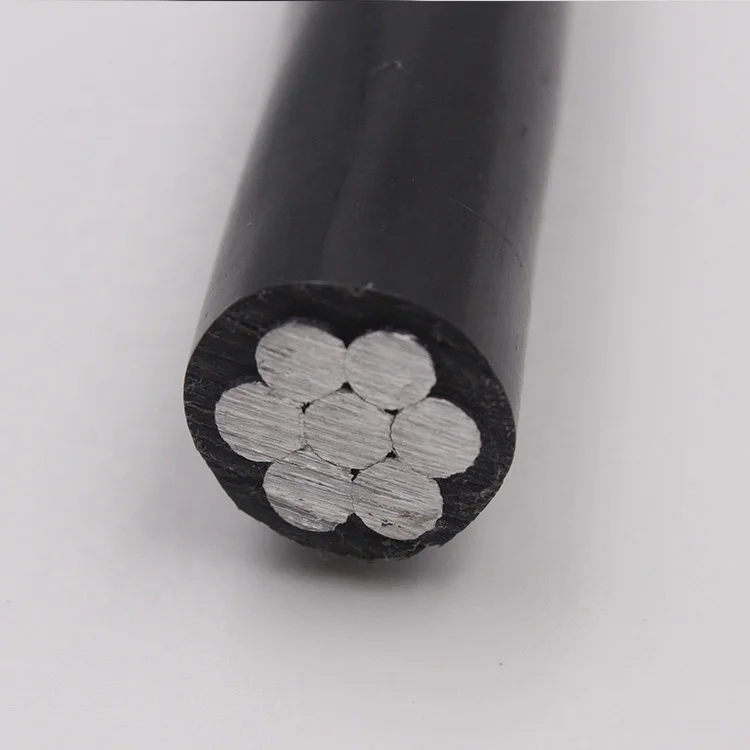 ACSR conductor PE insulation Poly ACSR #1/0 AWG tree wire cable specification for Philippines market