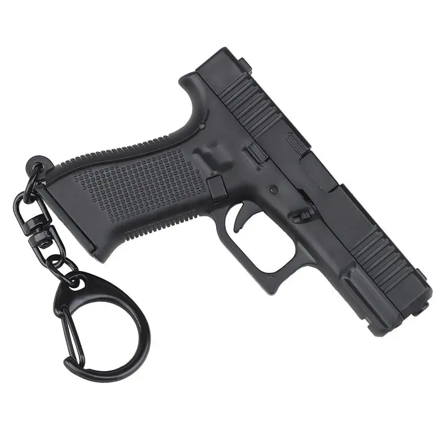 Fuya 1:3 Glock 17 Mini Plastic Pistol Toy Handicraft Gun Model Keychain