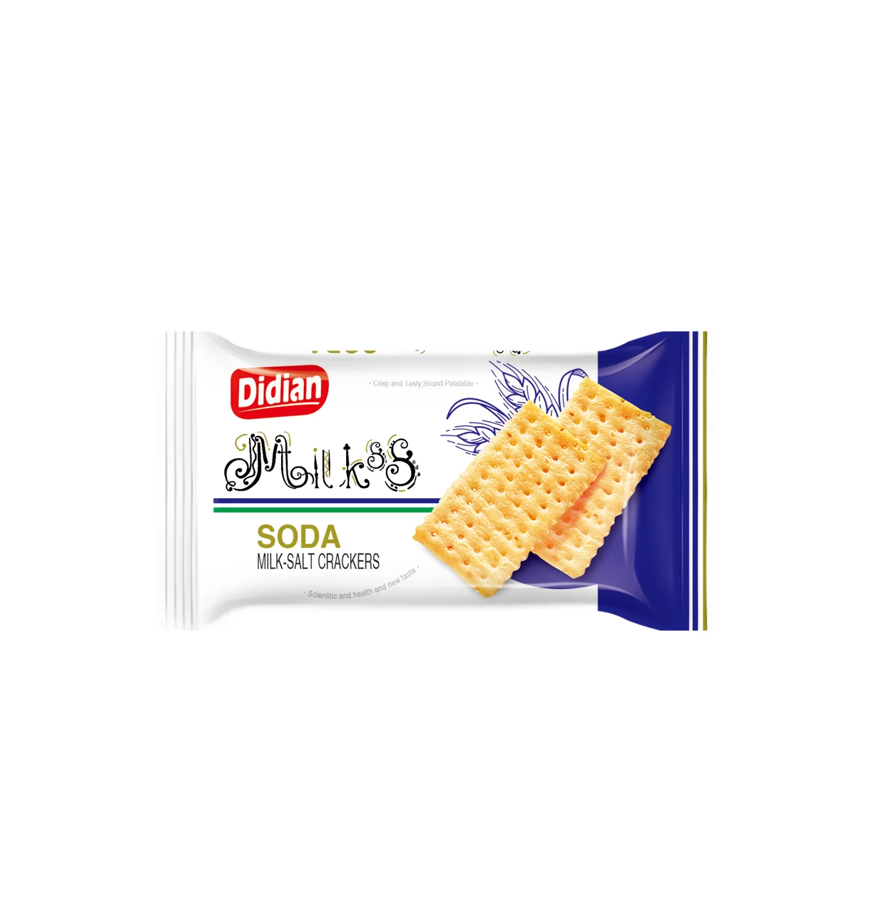 hot selling new package delicious sugar free biscuit milk salt soda cracker