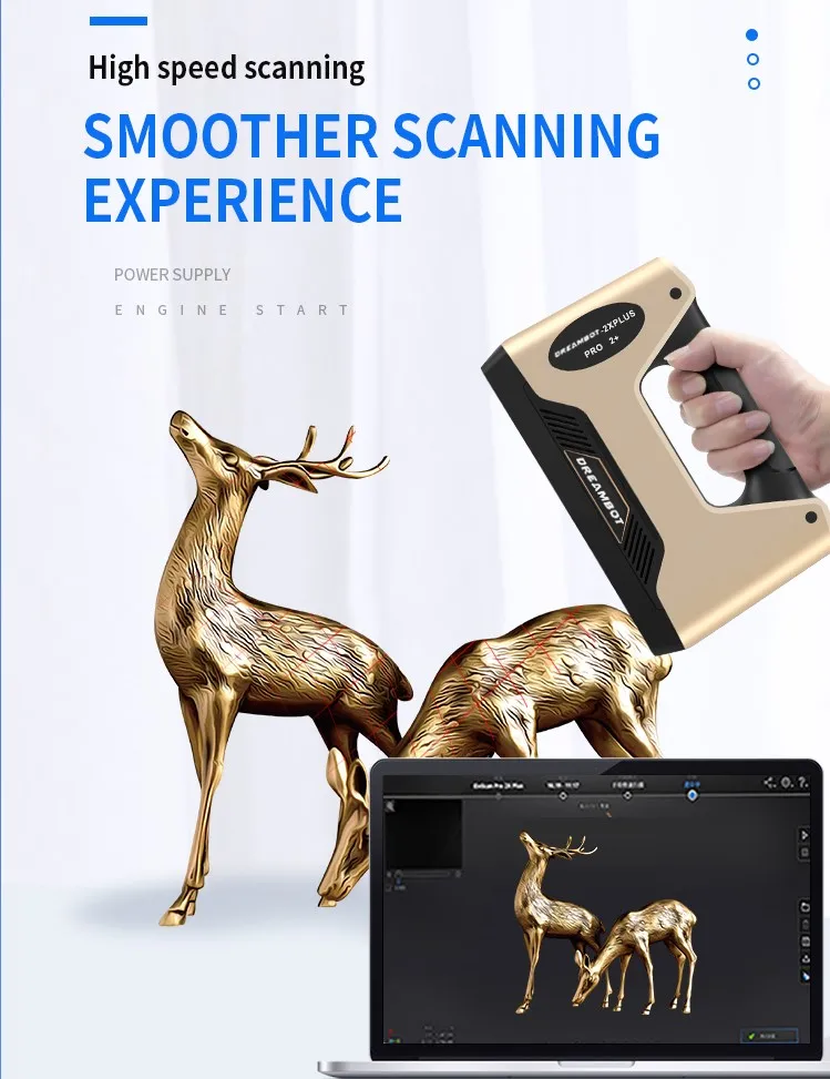 Industrial High Accuracy Car Laser Scanner 3d Laser Scanner Portable Handheld 3D Scanner