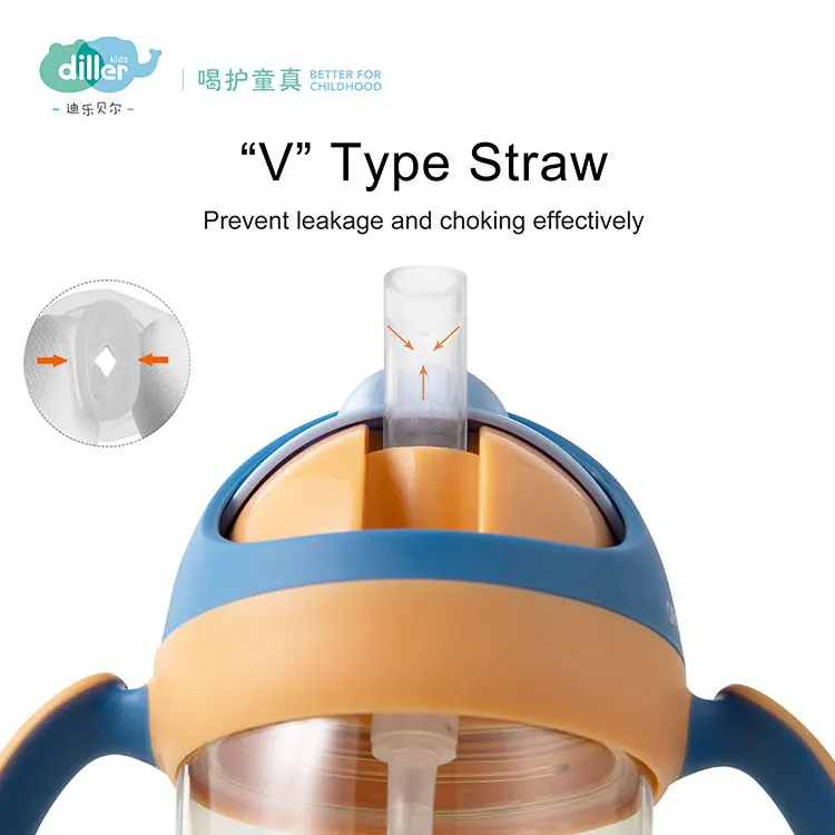 
Leak proof water bottle for kids cartoon animal shape 