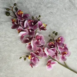 Artificial Flower Real Touch Phalaenopsis Orchid Flower for Home Wedding Decoration