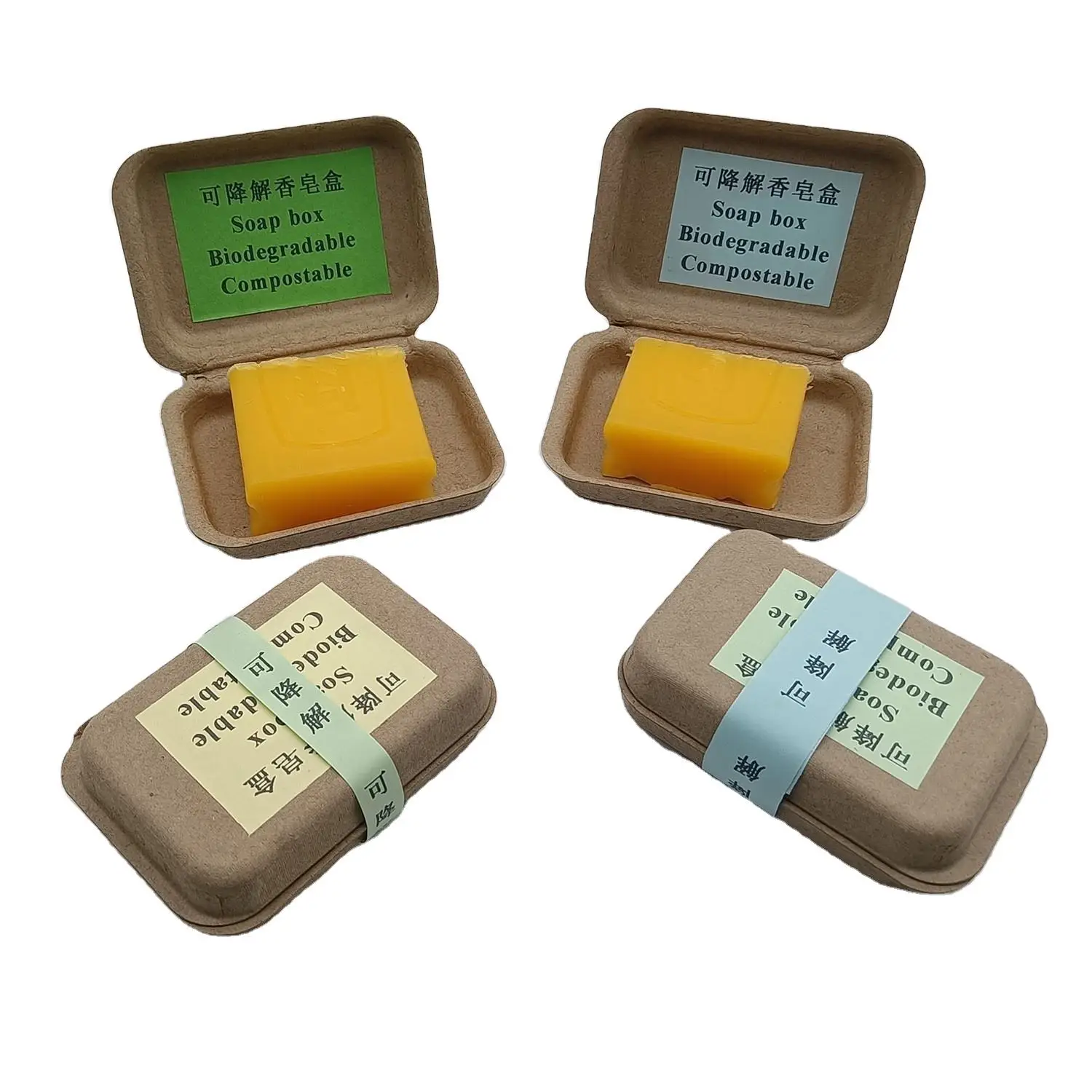 Customized recycled paper pulp molded dry press box insert for cosmetics packaging paper pulp tray