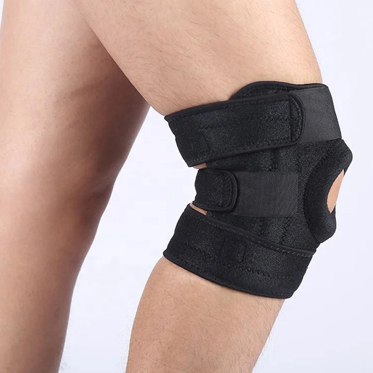 Adjustable Sports Safety Protection neoprene Sport Knee Guards stabilizing Elastic Hinged  Brace Breathable knee Support