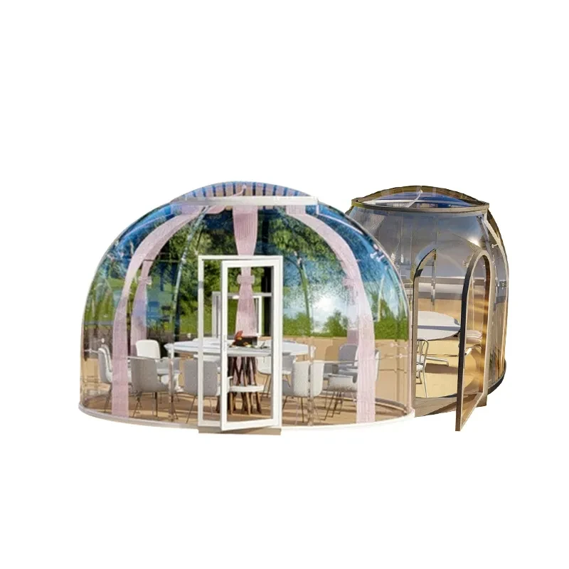 Hot Selling New Arrival PC Dome Hotel Polycarbonate Dome Tent Modular Prefab Dome house For Resorts Villa Garden