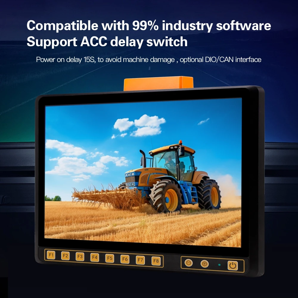 Vesa mount 10.1 inch fanless touch screen display tablet ip67 waterproof android vehicle computer